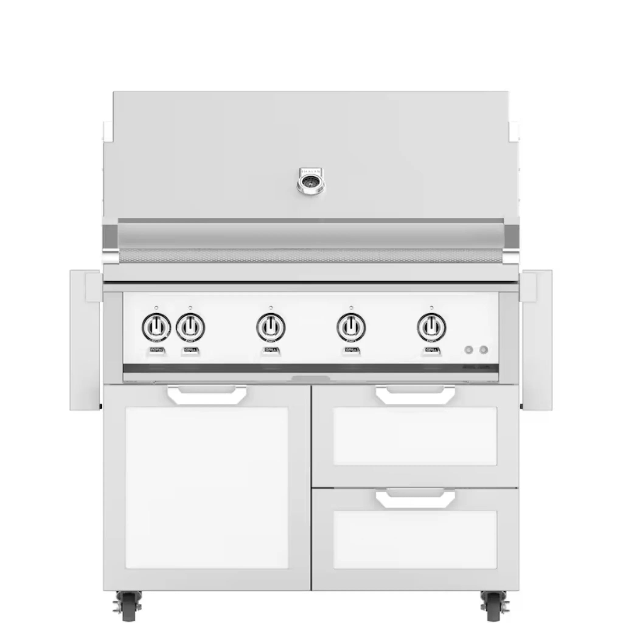 Hestan 42" Freestanding Grill with Door & Double Drawers - GBR42-GCR42