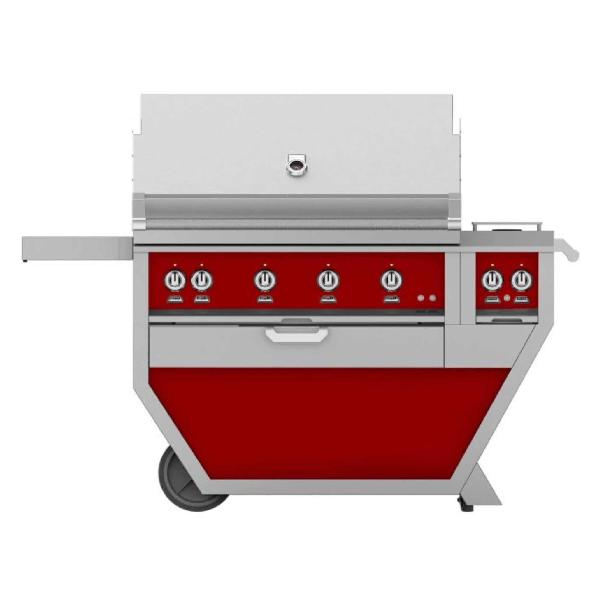 Hestan 42" Deluxe Freestanding Grill with Double Side Burner - GBR42CX2