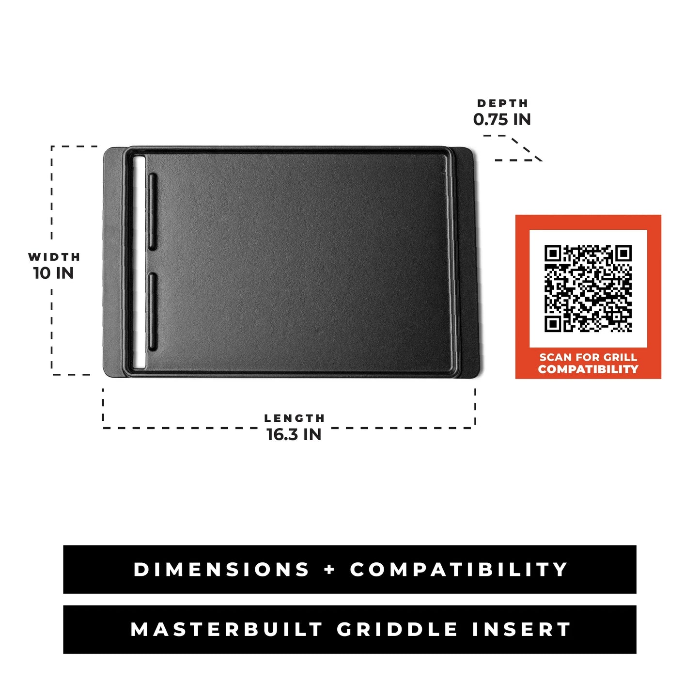 Masterbuilt Half-Grate Griddle Insert