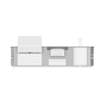 Hestan 12 Ft. GE Series Kitchen Island with Power Burner Cutout- GESP12