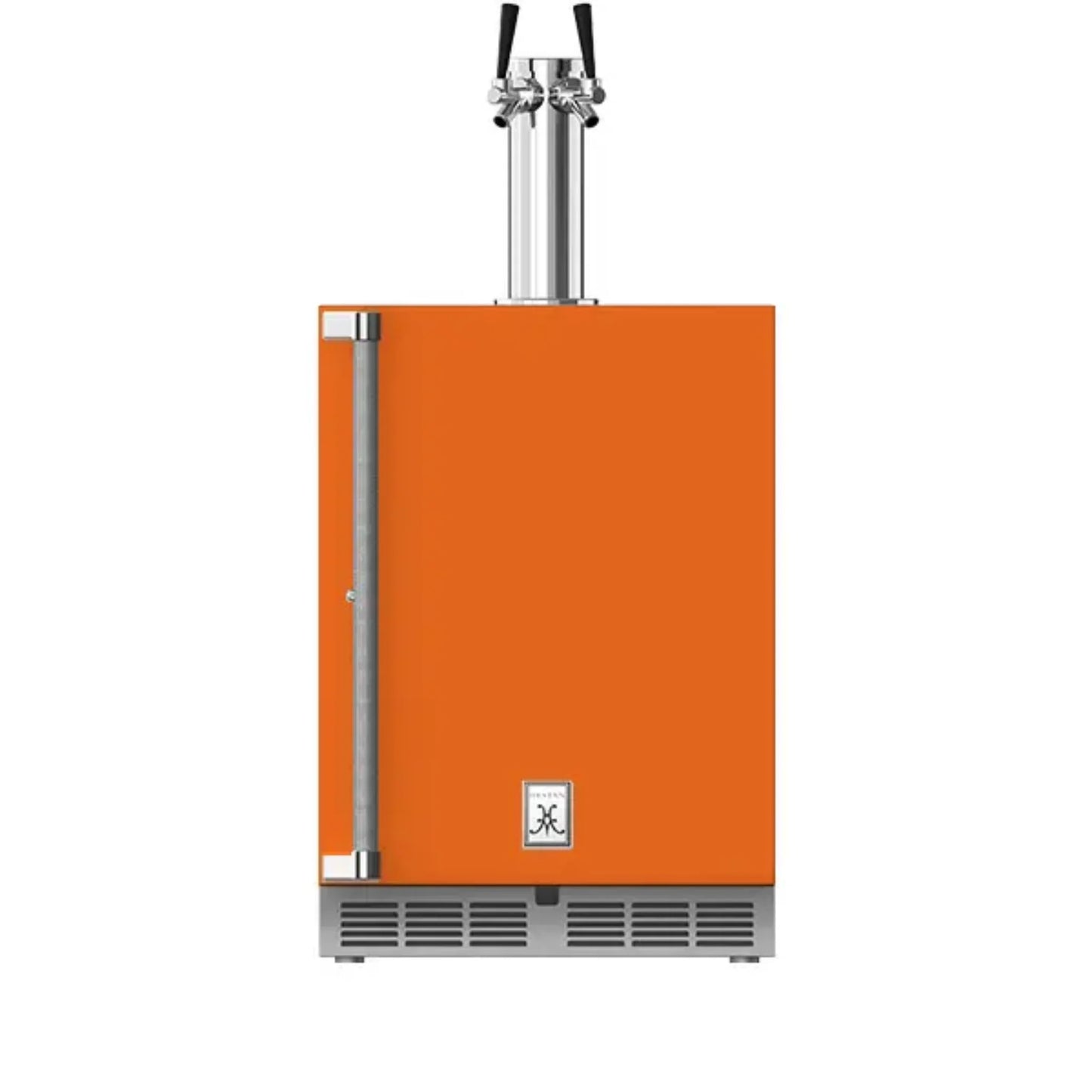 Hestan 24" Outdoor Solid Door Double Faucet Beer Dispenser with Lock - GFDS242