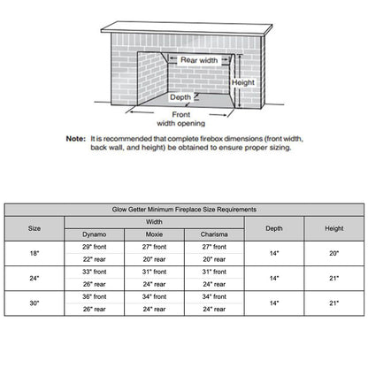 Monessen GGMX Glow Getter Moxie Vent-Free Gas Log Set