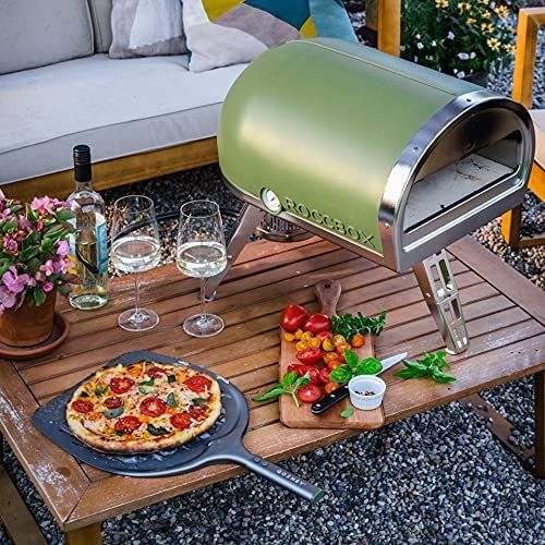 Gozney Olive Roccbox Portable Pizza Oven - Lifestyle Image