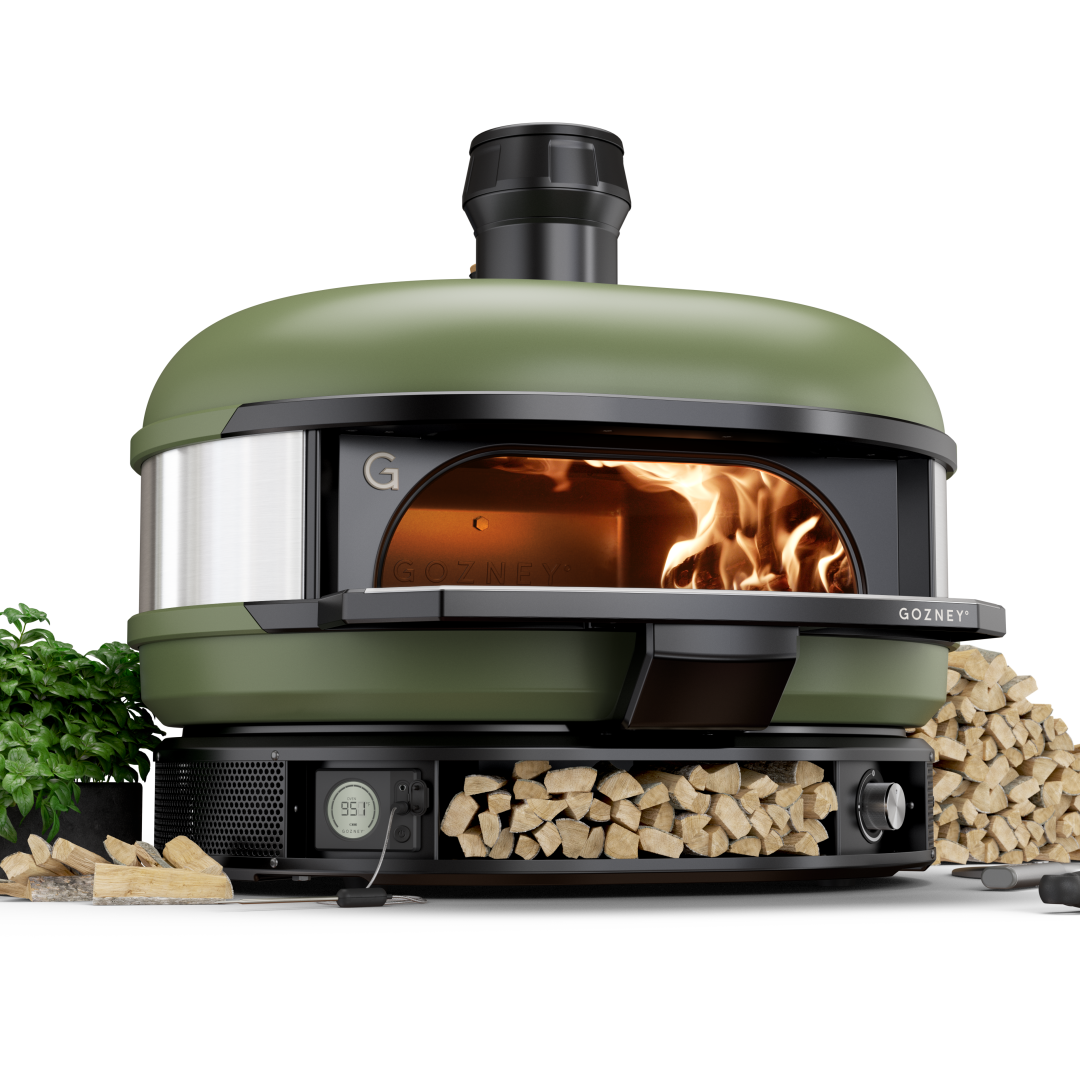Gozney White Multi Fuel Dome Pizza Oven - Angled View
