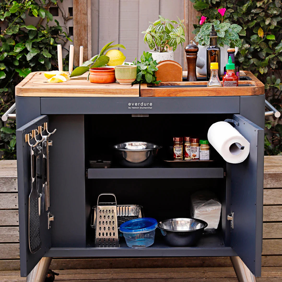 Everdure Indoor/Outdoor 40-Inch Mobile Prep Kitchen - HBPKB/HBPK