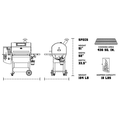 Green Mountain Grills Ledge Prime 2.0 Wi-Fi Controlled Pellet Grill