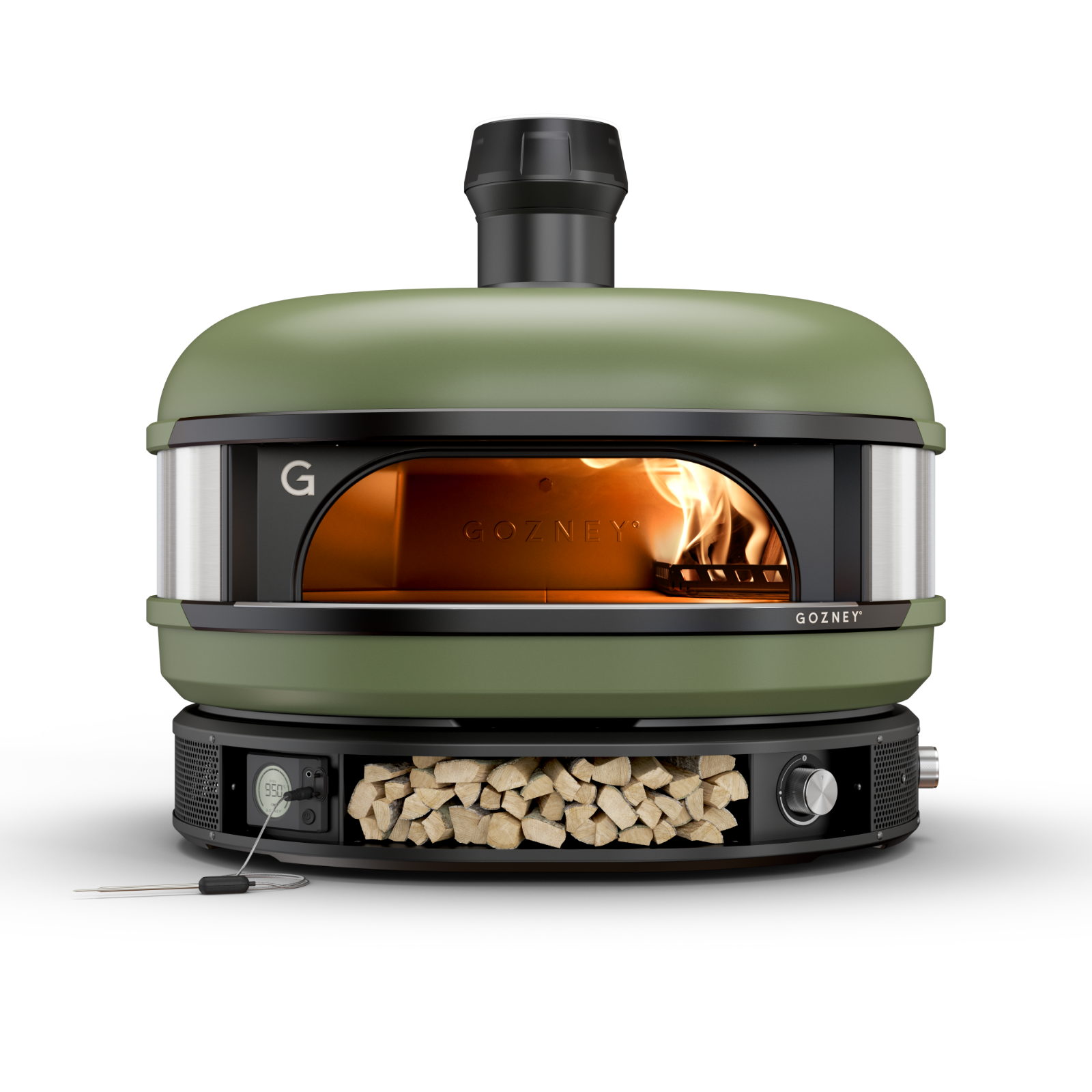 Gozney Green Multi Fuel Dome Pizza Oven - Front View
