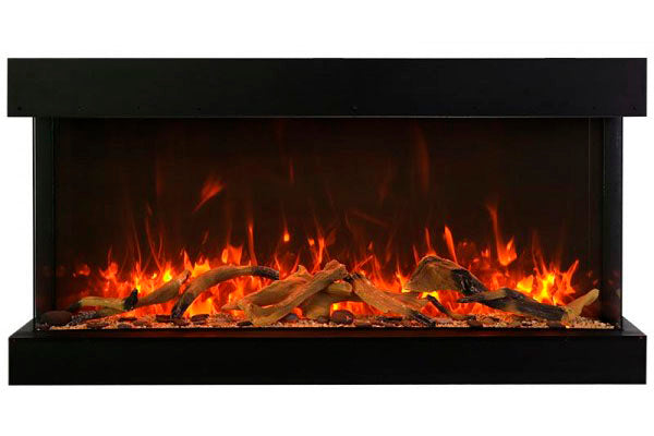 Amantii Panorama Tru View Extra Tall & Deep 60-inch 3-Sided Built In Indoor/Outdoor Electric Fireplace