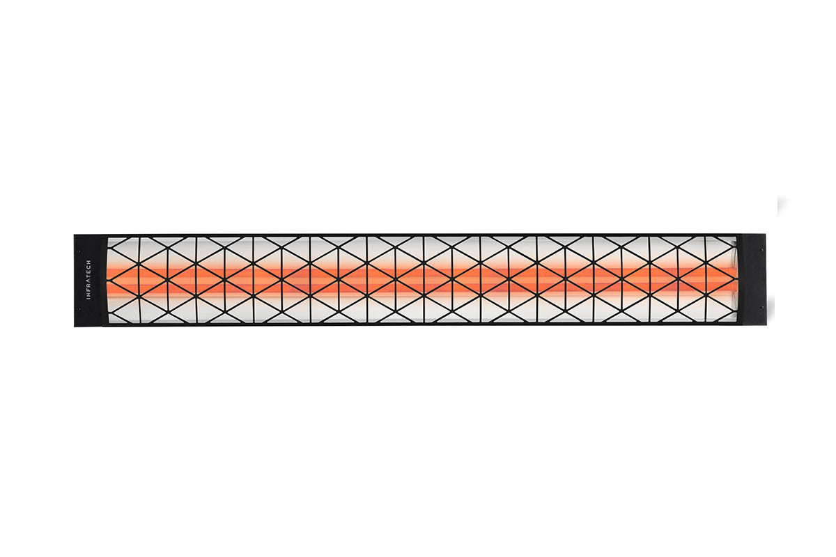 Infratech Motif Contemporary Fascia Kit for Double Element Heater | Black