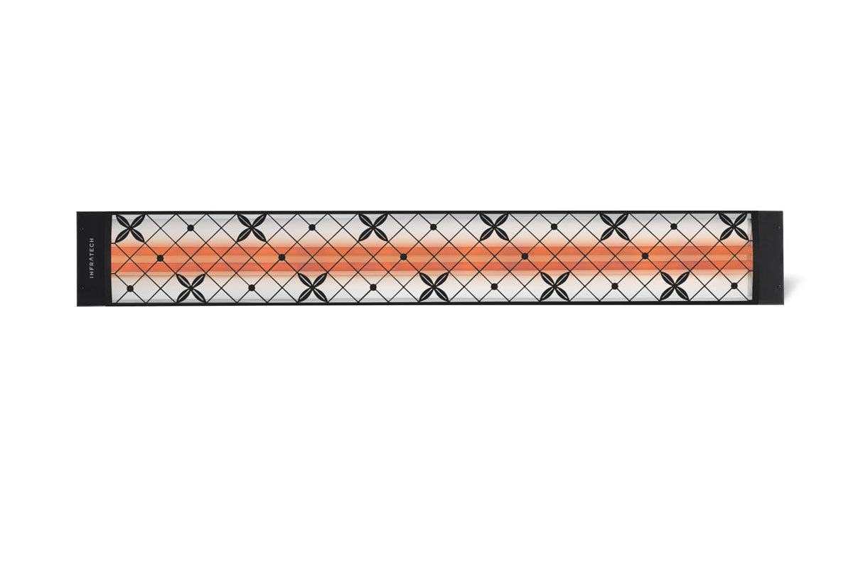 Infratech Motif Traditional Fascia Kit for Double Element Heater | Black