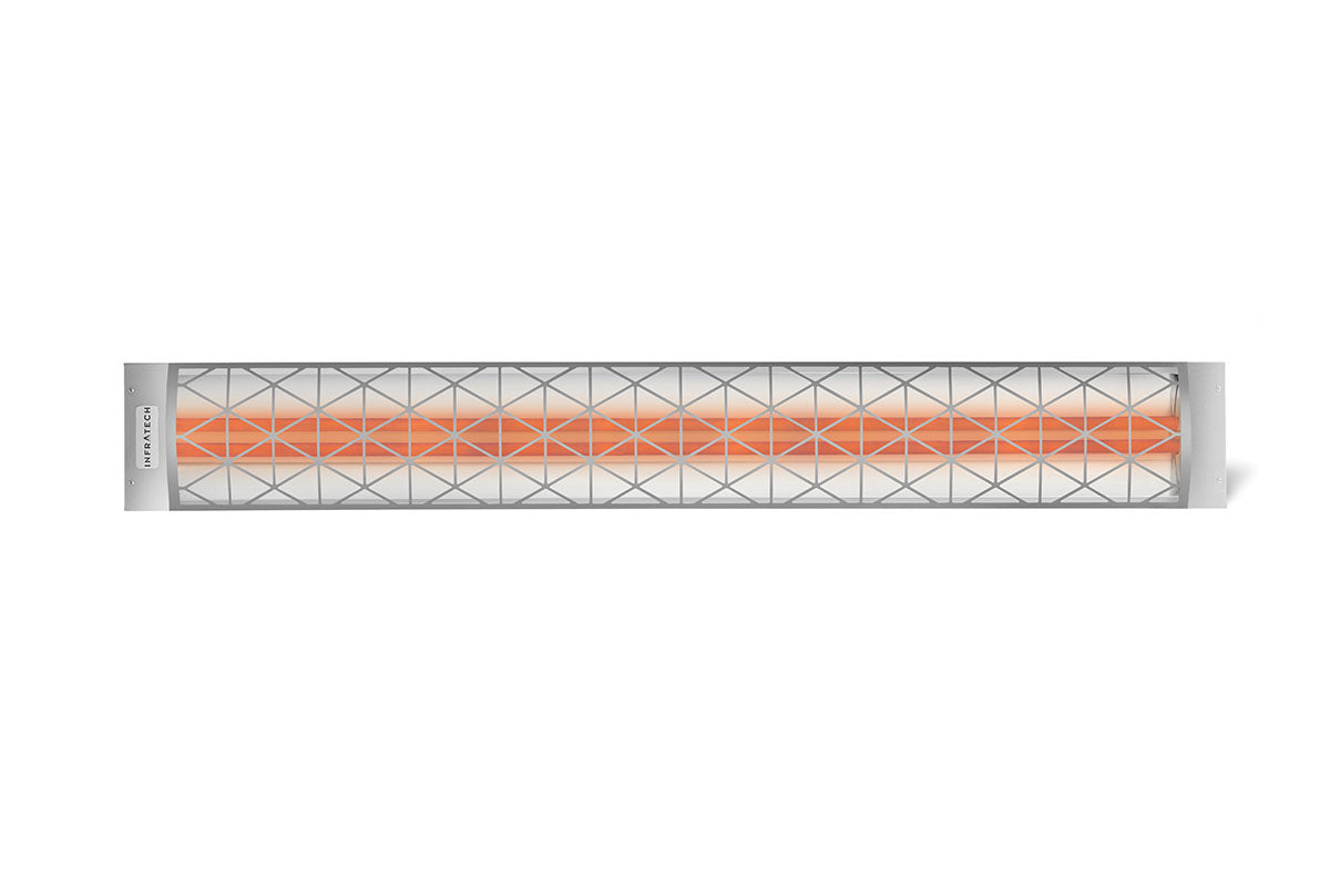 Infratech Motif Contemporary Fascia Kit for Double Element Heater | Stainless Steel