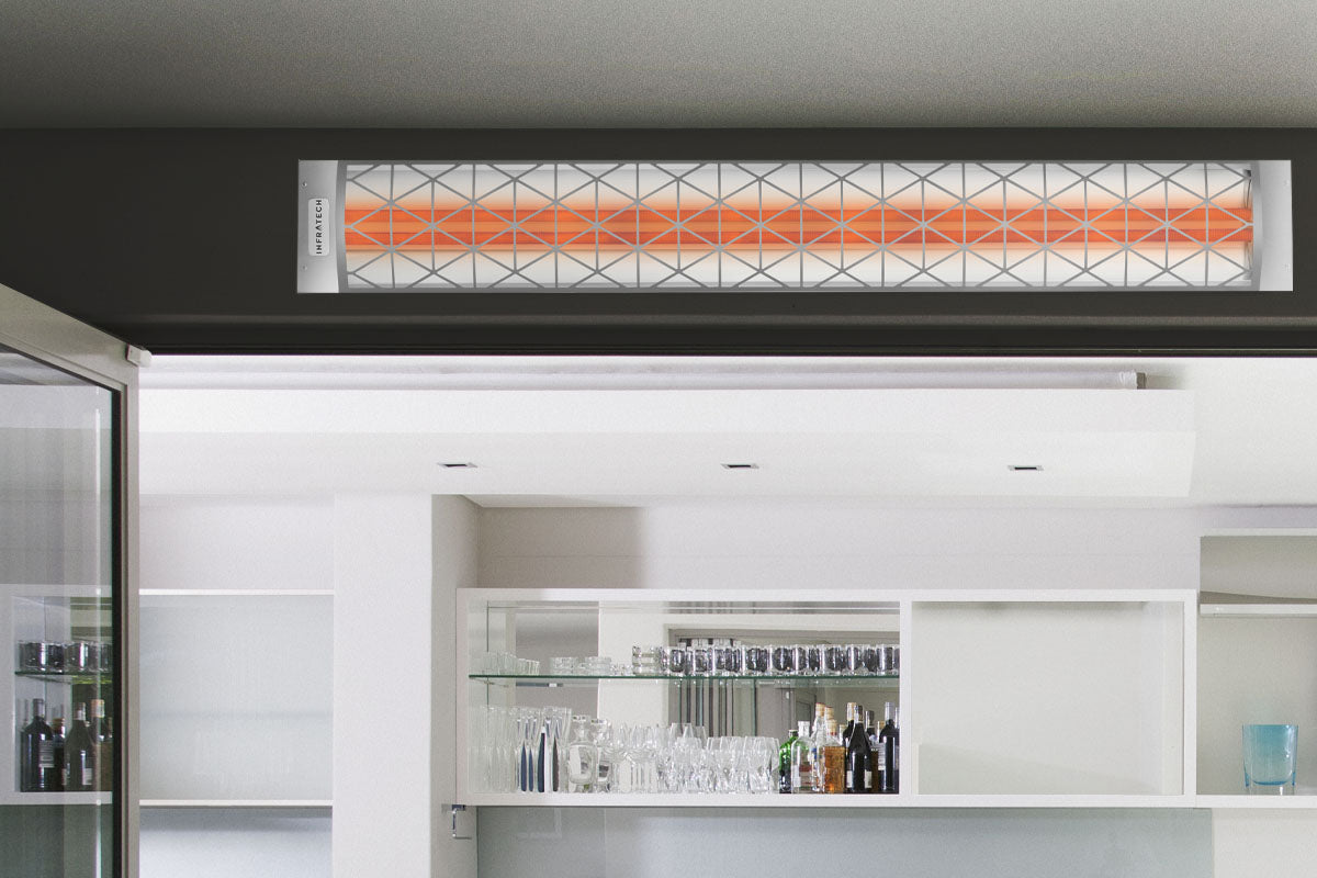 Infratech Motif Contemporary Fascia Kit for Double Element Heater | Stainless Steel