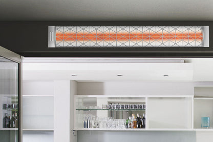 Infratech Motif Contemporary Fascia Kit for Double Element Heater | Stainless Steel