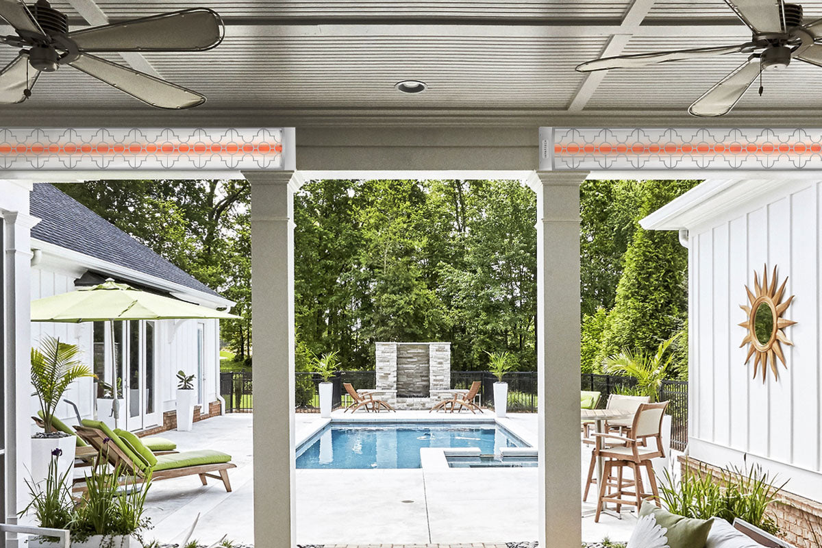 Infratech Motif Mediterranean Fascia Kit for Single Element Heater | Stainless Steel