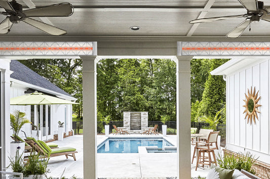 Infratech Motif Mediterranean Fascia Kit for Single Element Heater | Stainless Steel