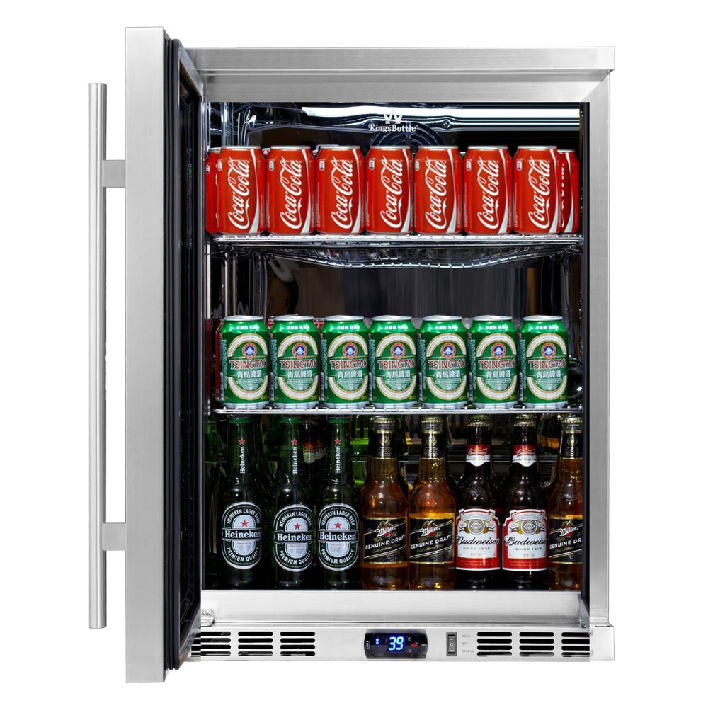 Kingsbottle 24 Inch Outdoor Beer Fridge Cooler Stainless Steel