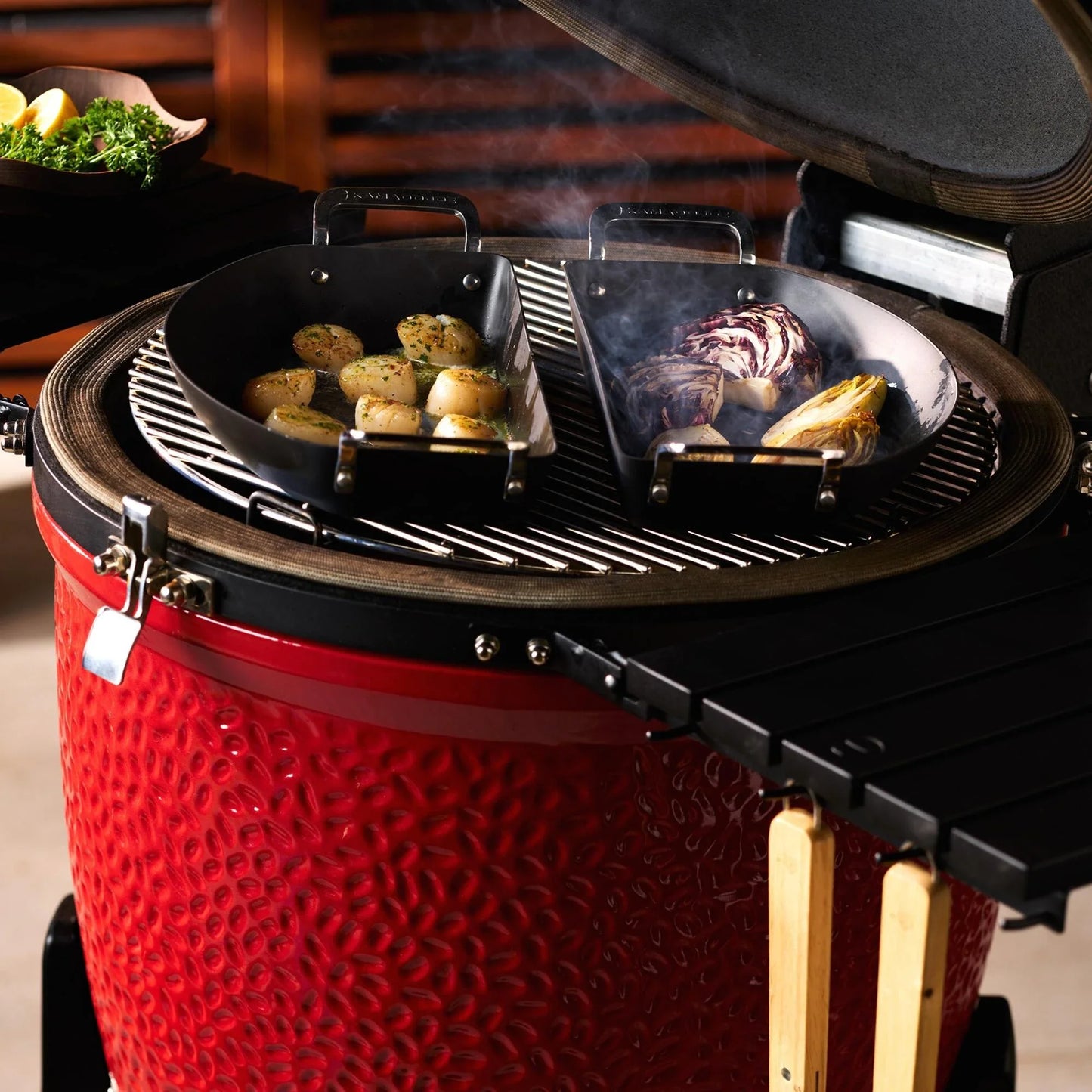 Kamado Joe Karbon Steel™ Half-Moon Pan Set