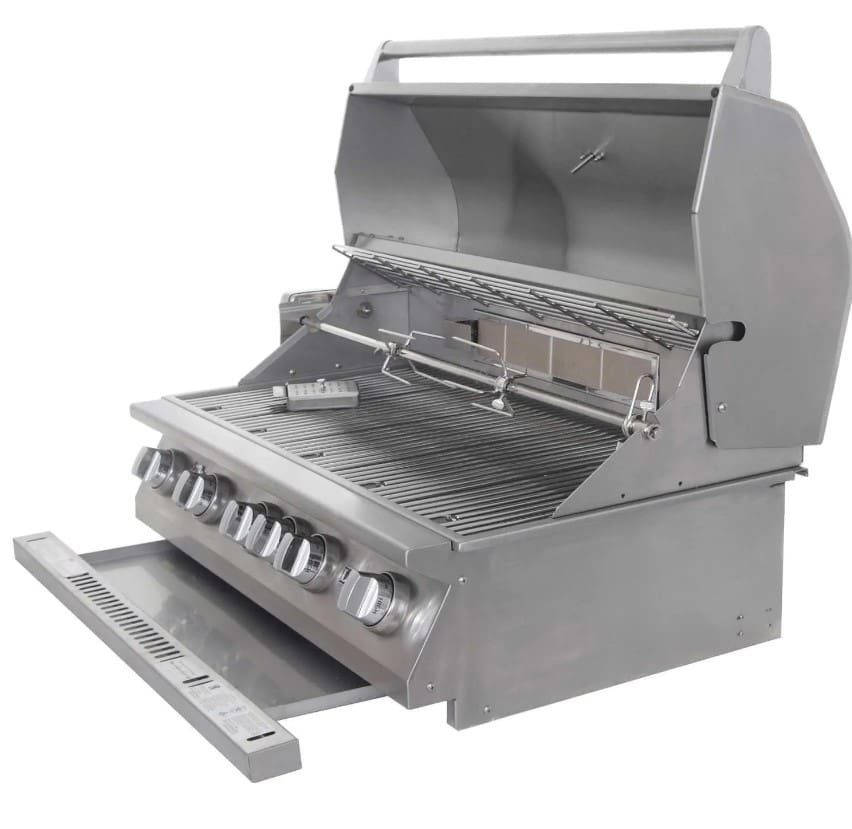 Lion L90000 40-Inch 5-Burner Stainless Steel Built-In Gas Grill