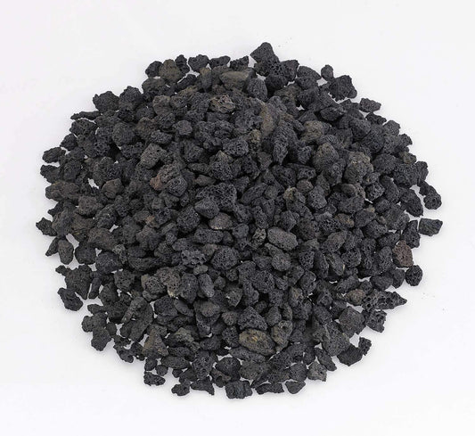 American Fire Glass 10-Pound Black Lava Rock, Small .25-.5 Inch