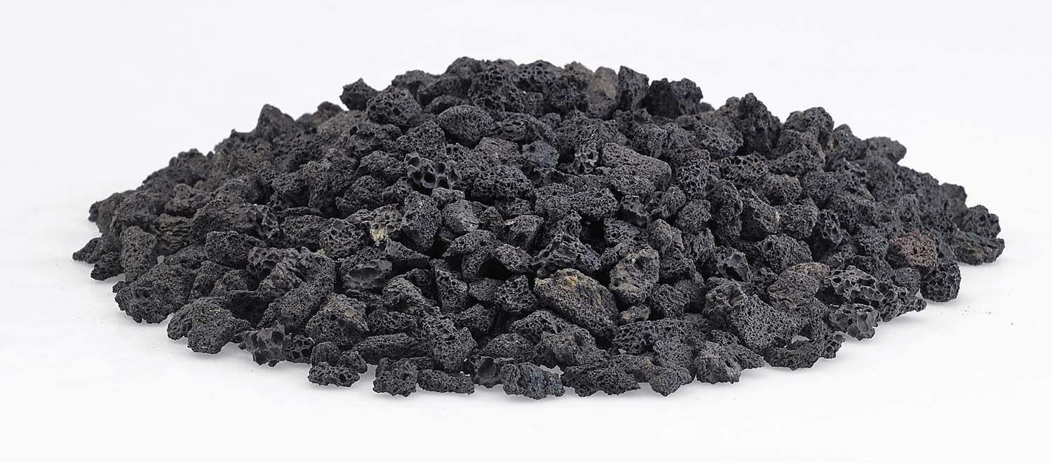 American Fire Glass 10-Pound Black Lava Rock, Small .25-.5 Inch