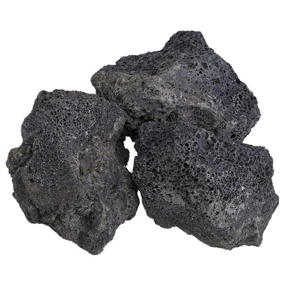 American Fire Glass 20-Pound Black Lava Rock, XXL 4-6 Inch