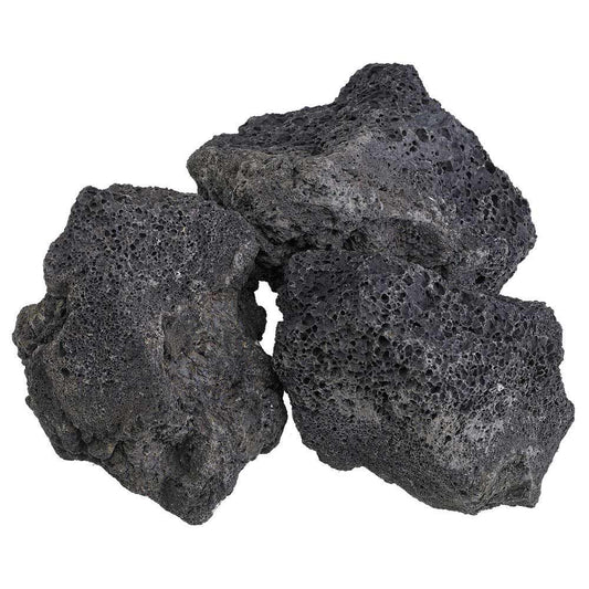 American Fire Glass 20-Pound Black Lava Rock, XXL 4-6 Inch