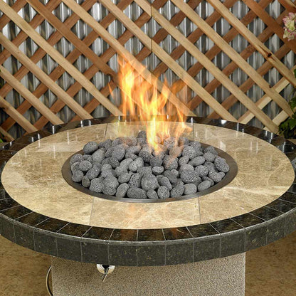 American Fire Glass Gray Lava Stone, 20 pounds, Medium 1-2 Inch