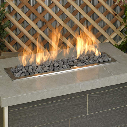 American Fire Glass Gray Lava Stone, 20 pounds, Small 1/2-1 Inch