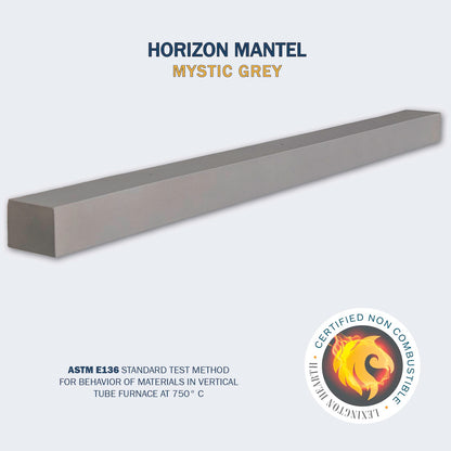Horizon Concrete Non-Combustible Fireplace Mantel Shelf