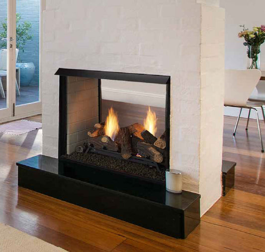 Monessen - 36" Lo-Rider See-Through Clean Face Vent Free Firebox with Traditional Refractory Firebrick