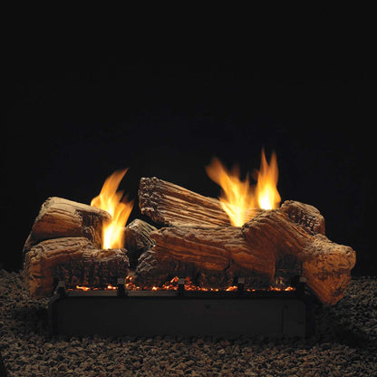 Empire Ceramic Fiber Stone River Multi-Sided Complete Fireplace Gas Log Set