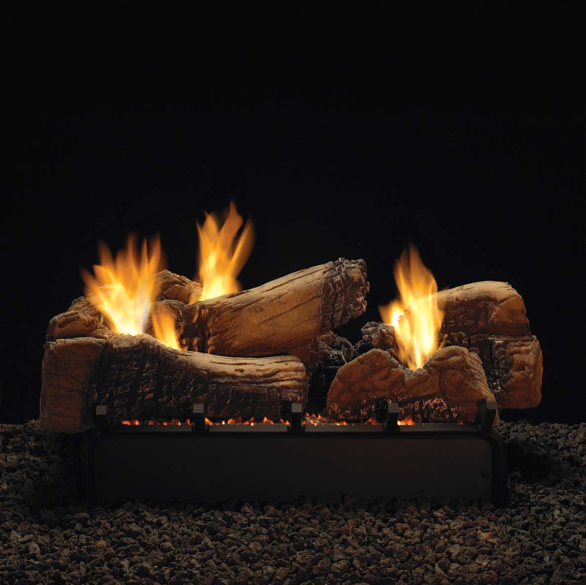 Emprie Ceramic Fiber Stone River Double Sided Gas Logs Only