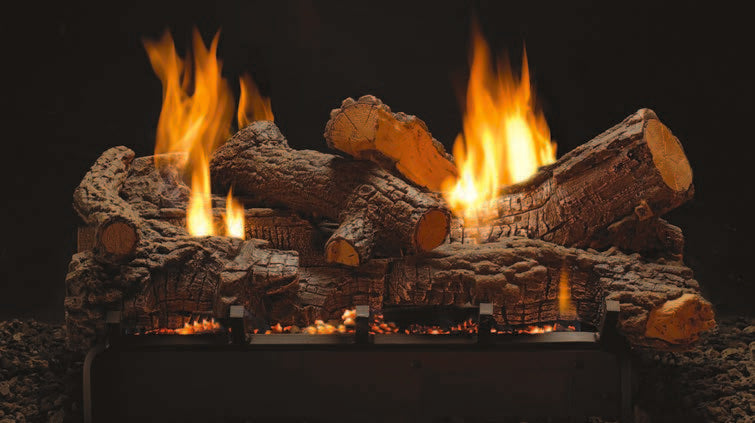 Emprie Ceramic Fiber Stone River Double Sided Gas Logs Only