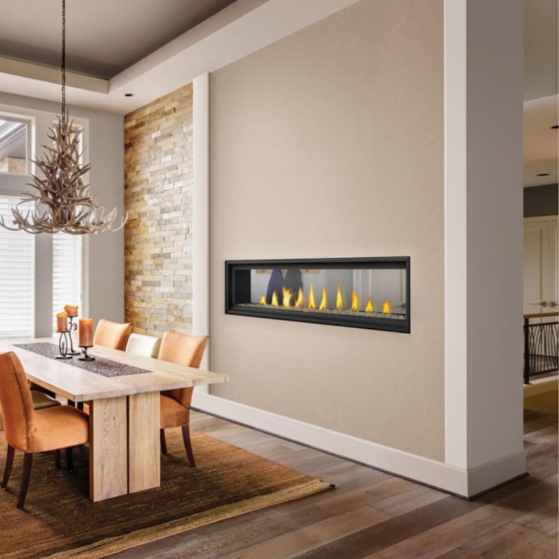 Napoleon Vector 74" See Thru Linear Direct Vent Gas Fireplace | LV74N2