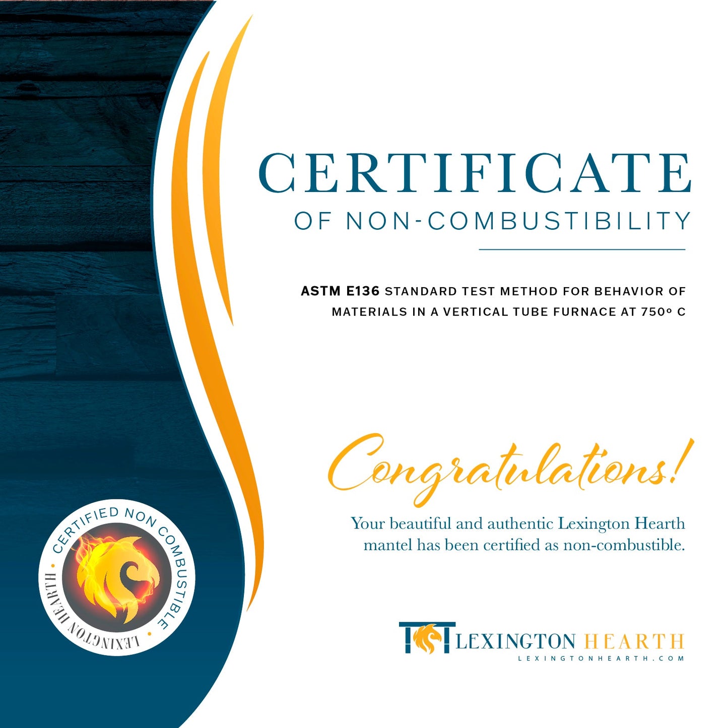 Lexington Hearth Tobacco Barn Non-Combustible Fireplace Mantel