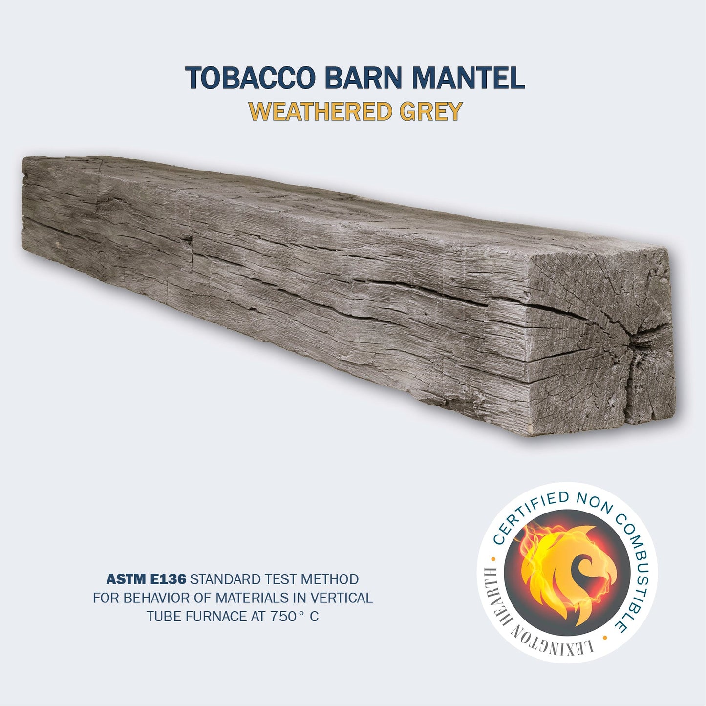Lexington Hearth Tobacco Barn Non-Combustible Fireplace Mantel