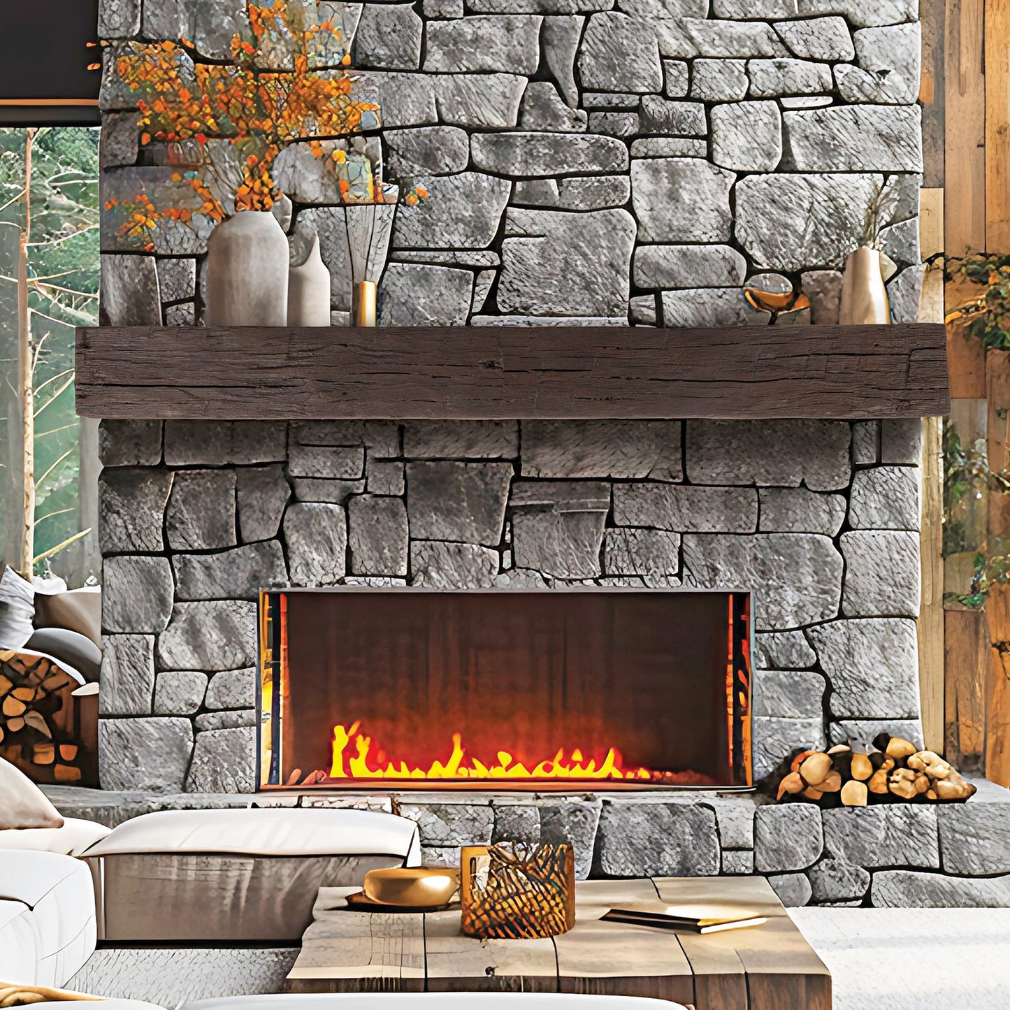 Lexington Hearth Tobacco Barn Non-Combustible Fireplace Mantel