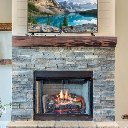Cabin Pane Non-Combustible Concrete Fireplace Mantel Shelf