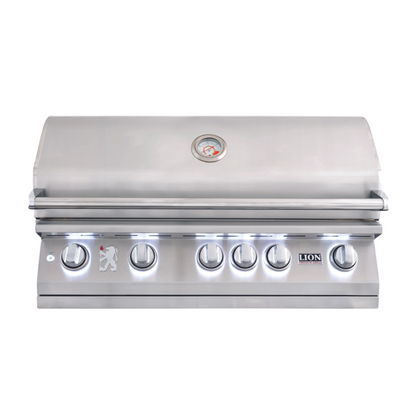 Lion L90000 40-Inch 5-Burner Stainless Steel Built-In Gas Grill