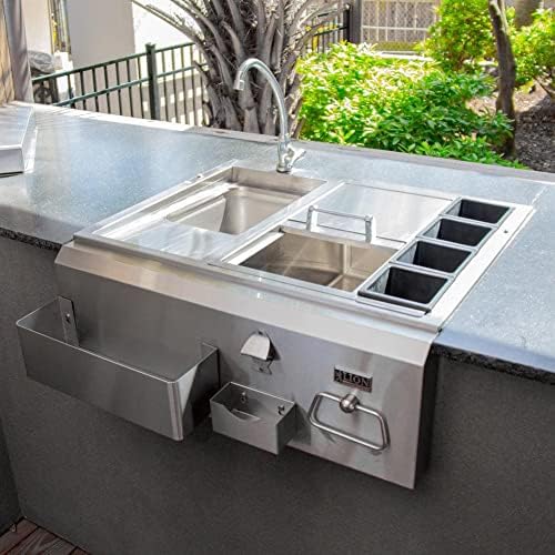 Lion 30-Inch Stainless Steel Built-In Bar Center