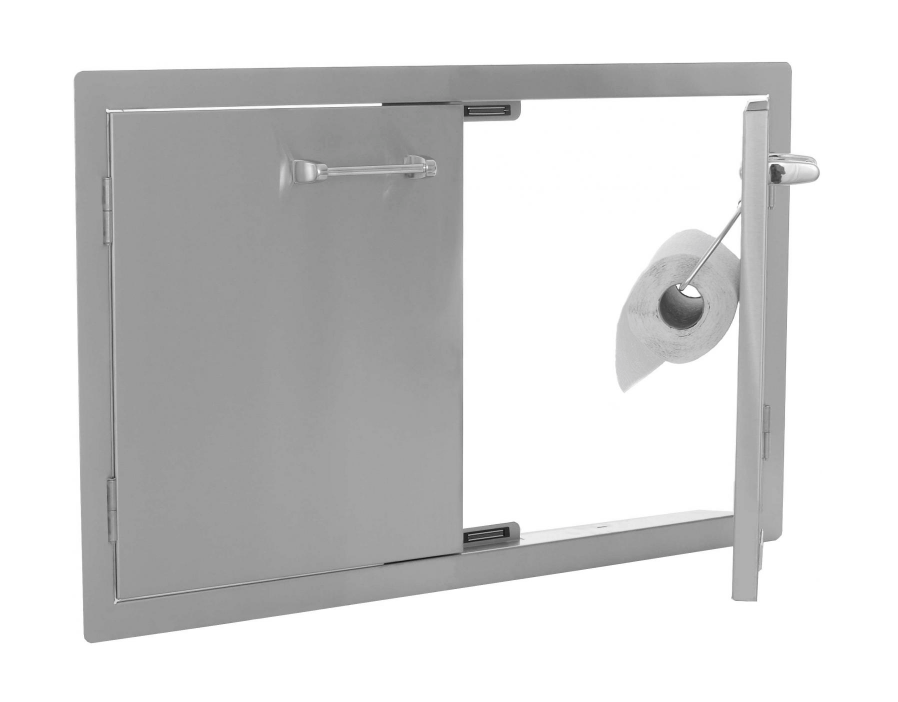 Lion 33-Inch Double Access Door W/ Towel Rack