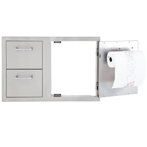 Lion 33-Inch Access Door & Double Drawer Combo