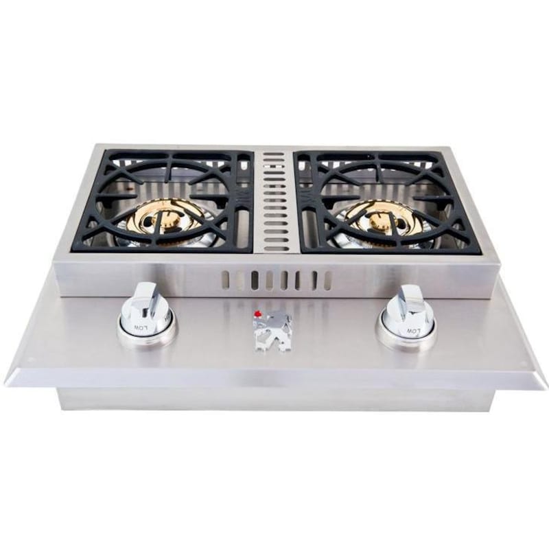 Lion Stainless Steel Drop-In Double Side Burner