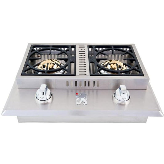 Lion Stainless Steel Drop-In Double Side Burner