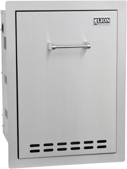 Lion 16-Inch Roll-Out Propane Tank / Trash Bin