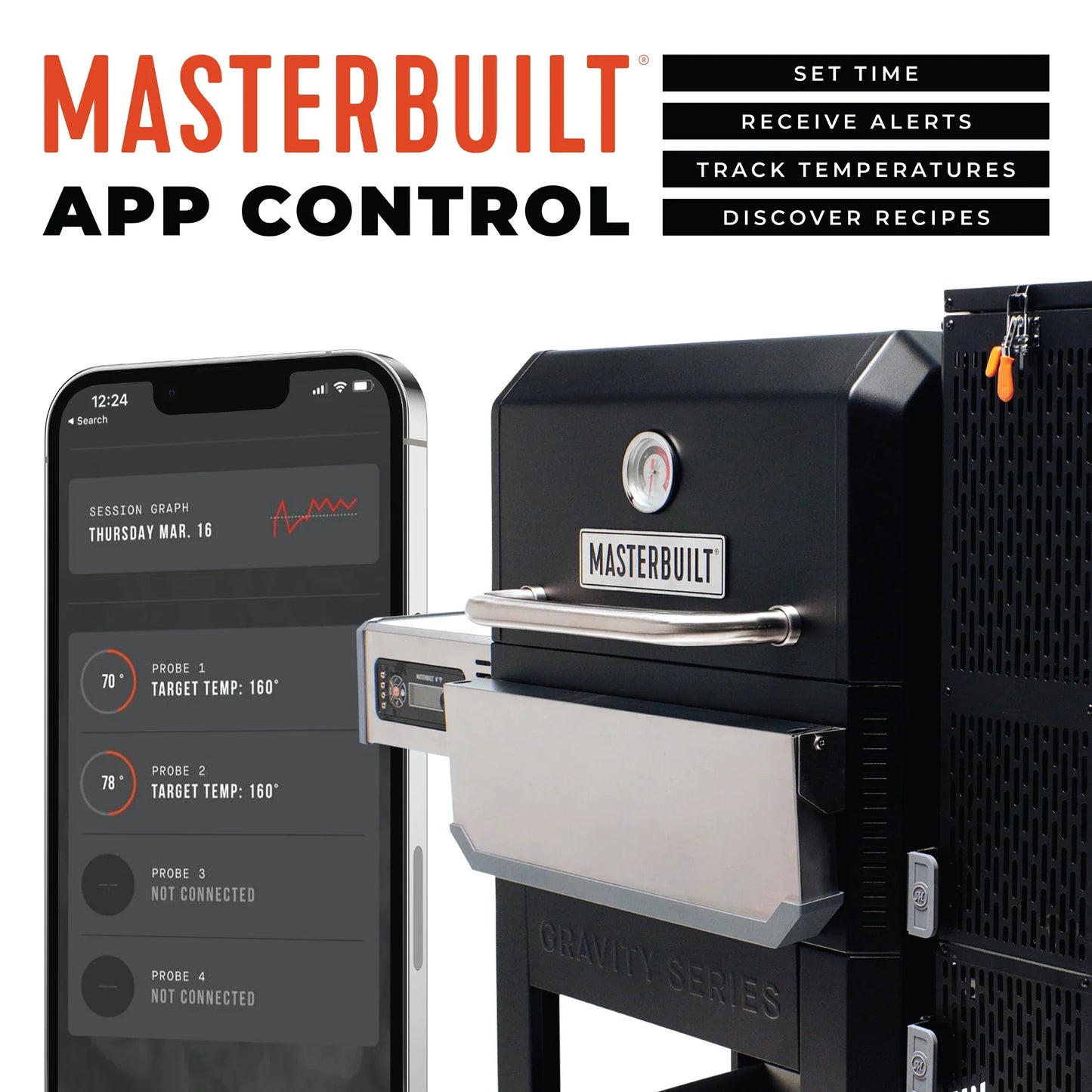 Masterbuilt Gravity Series® 800 Digital Charcoal Griddle + Grill + Smoker