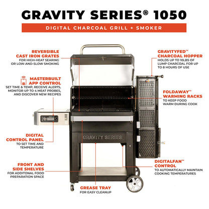 Masterbuilt Gravity Series® 1050 Digital Charcoal Grill + Smoker