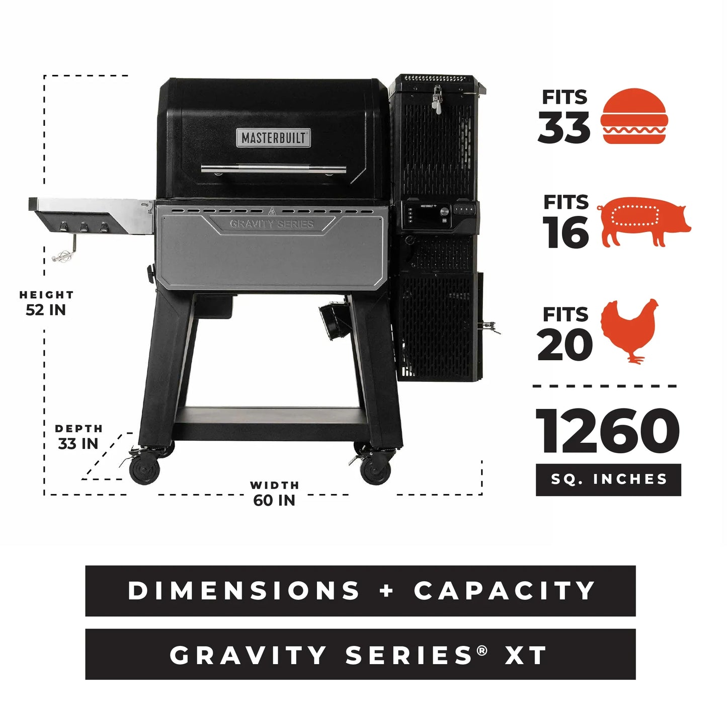 Masterbuilt Gravity Series® XT Digital Charcoal Grill + Smoker