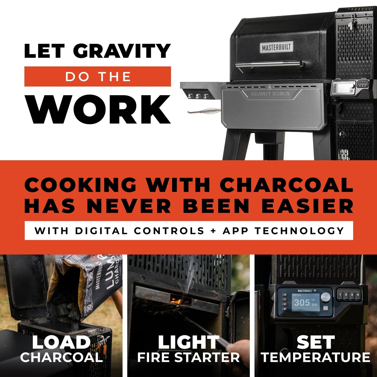 Masterbuilt Gravity Series® XT Digital Charcoal Grill + Smoker