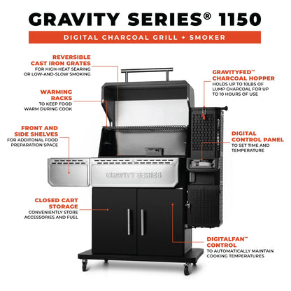 Masterbuilt Gravity Series® 1150 Digital Charcoal Grill and Smoker